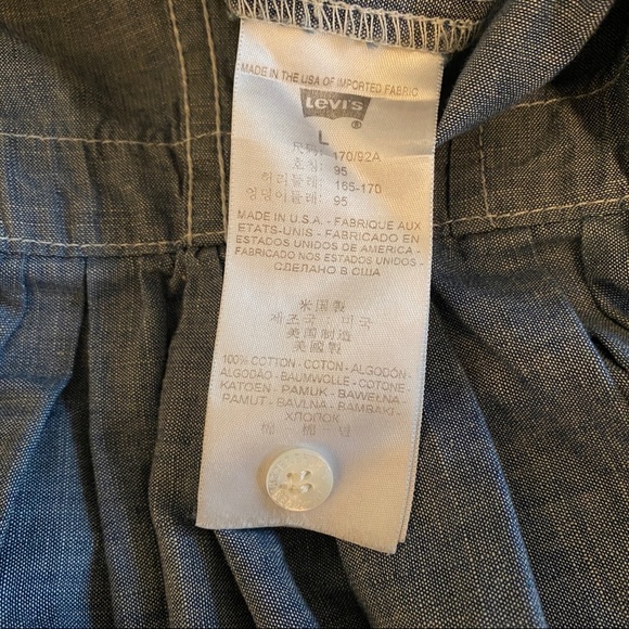 Opening Ceremony x Levi’s Chambray Dress Sz Large - Picture 14 of 15